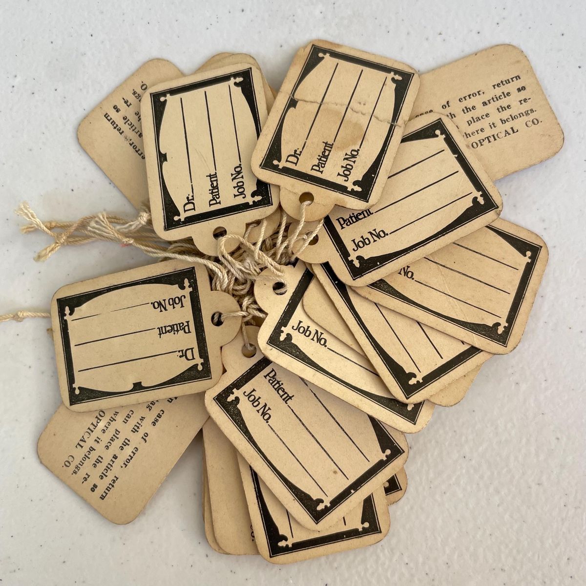 die cut hair serum hang tags