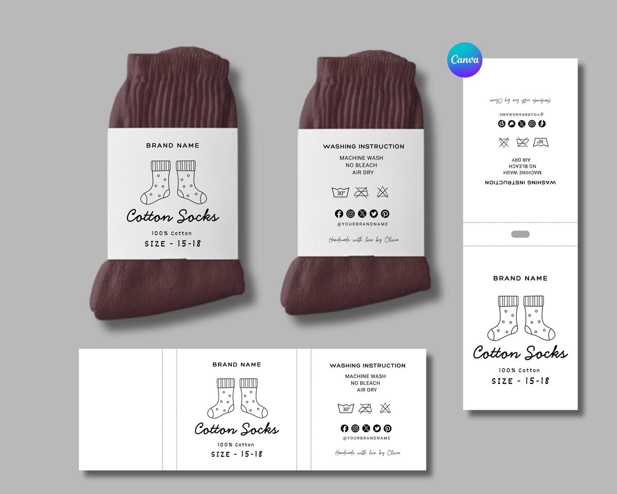 socks tags printable