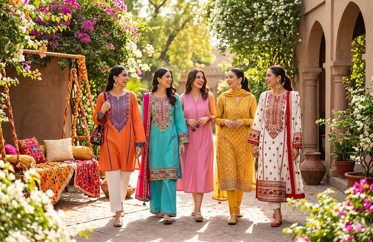 Phulkari lawn collection 2026