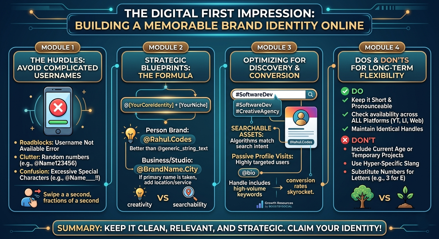 Minimalist workspace setup showing a smartphone optimized for search discovery and social media profile growth.