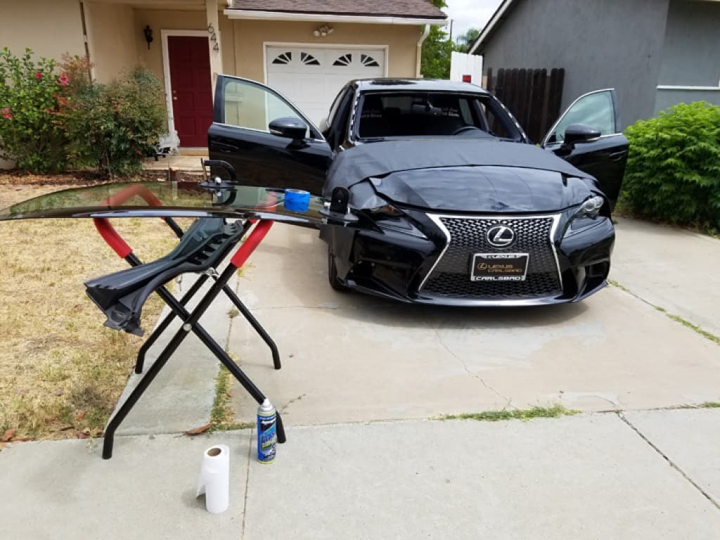 Windshield camera calibration