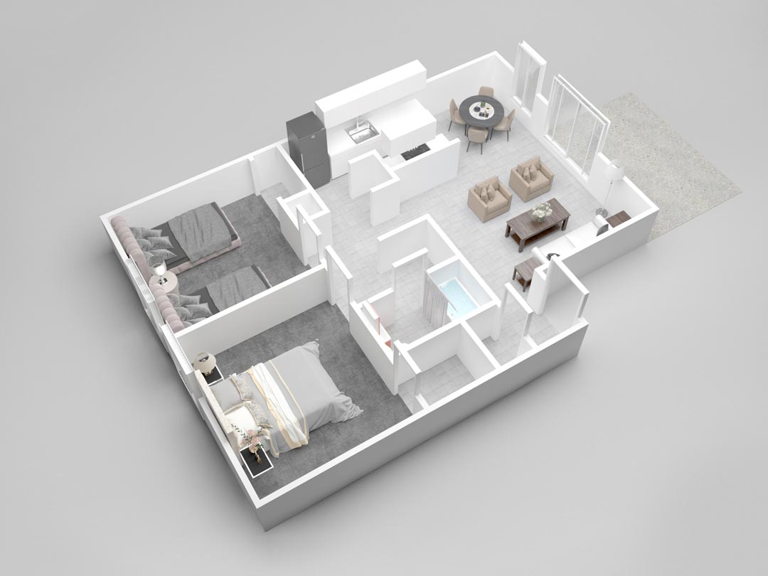 1 and 2 bedroom apartments