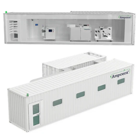 dry room for battery manufacturing