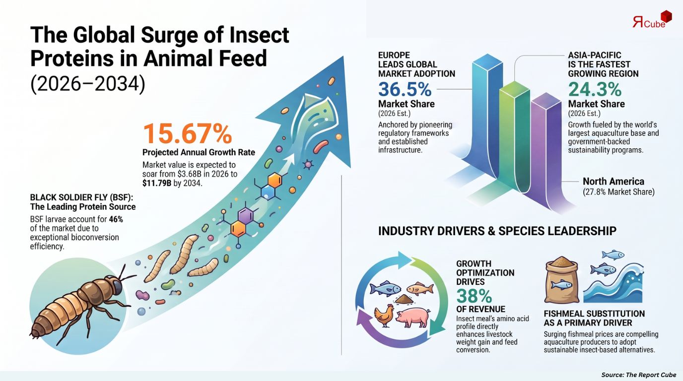 Global Animal Feed Insect Proteins Market